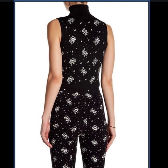 Cinq A Sept Stardust cropped turtleneck top sz S - Picture 4 of 13